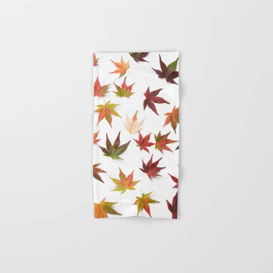 AUTUMN LEAVES PATTERN #1 #decor #art #society6 Hand & Bath Towel