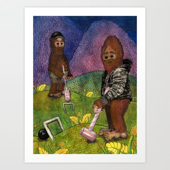Croquet Art Print