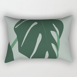 Fig Leaf Nature Print Rectangular Pillow