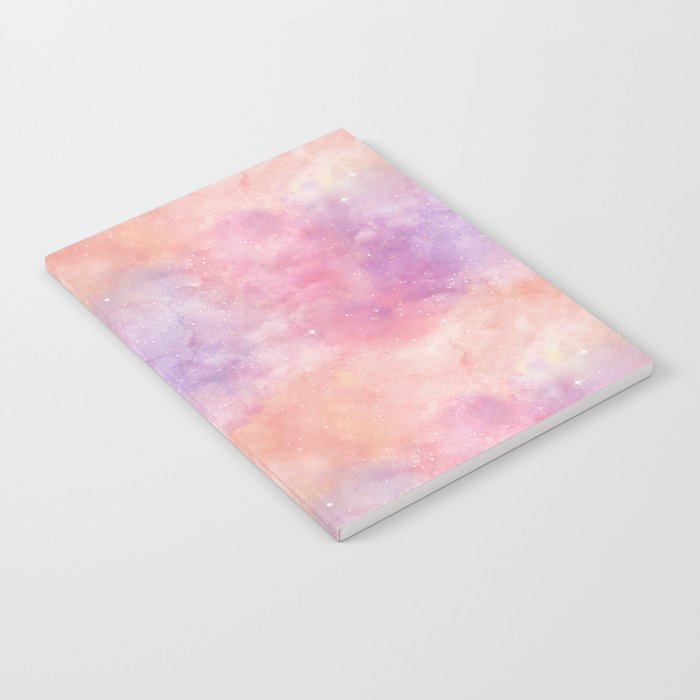 Pink Nebula Painting Notebook