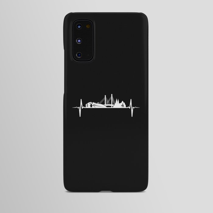 Bremen Heartbeat Gift Bremen Skyline Android Case