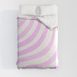 Pastel Pink Stripes Comforter