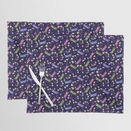 Dragonfly Frenzy Navy  Placemat