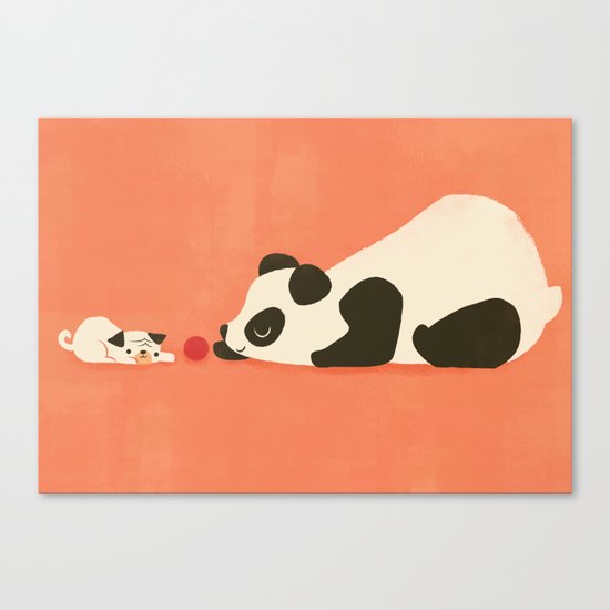 The Pug and the Panda Canvas Print