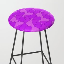 abstract pattern with stained glass style in pink colors Bar Stool