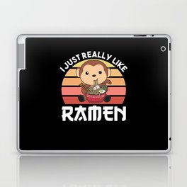 Ramen Japanese Noodles Sweet Monkey Eats Ramen Laptop Skin