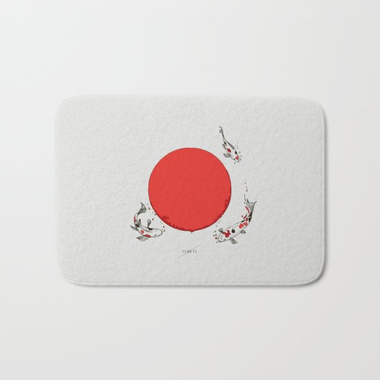 Koi and Sun Bath Mat