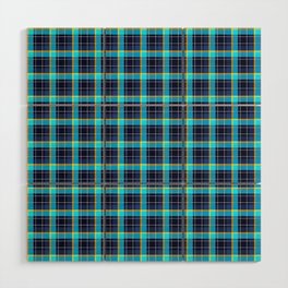 Tartan Seamless Checkered Plaid Pattern Wood Wall Art