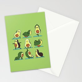 Avocado Yoga Stationery Card