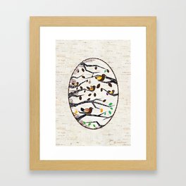 Birds  / easter greetings Framed Art Print