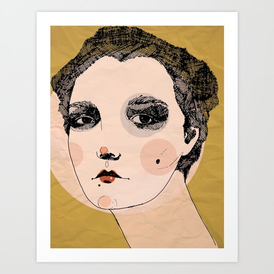 long neck Art Print