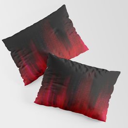 Red and Black Abstract Pillow Sham