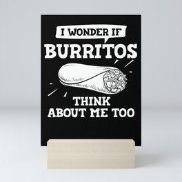 Burrito Tortilla Wrap Breakfast Bowl Vegan Mini Art Print