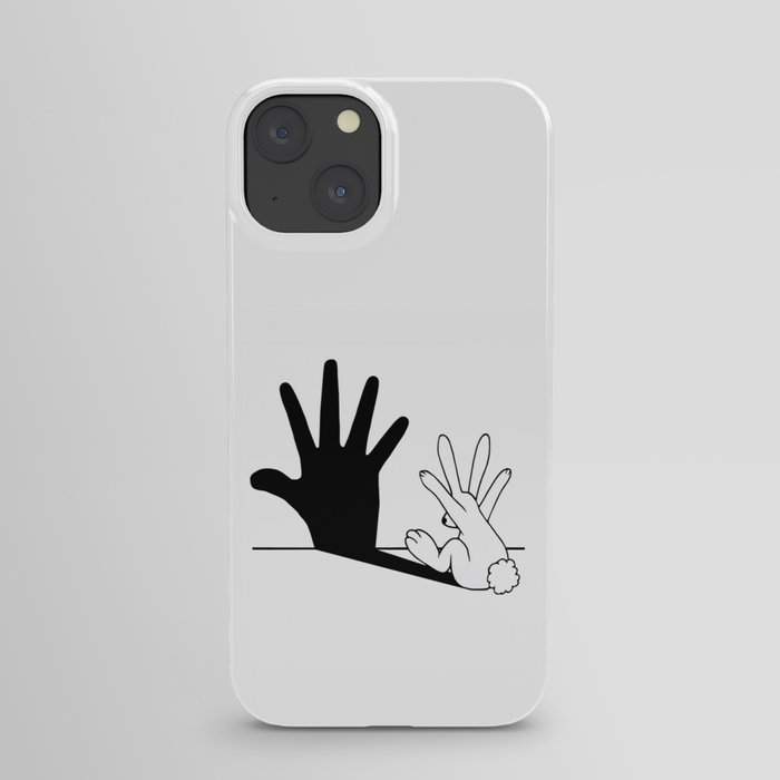 Rabbit Hand Shadow iPhone Case