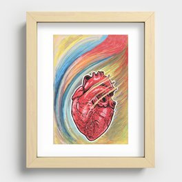 Heart on Fire Recessed Framed Print