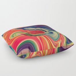 Colored Swirls 13 Floor Pillow