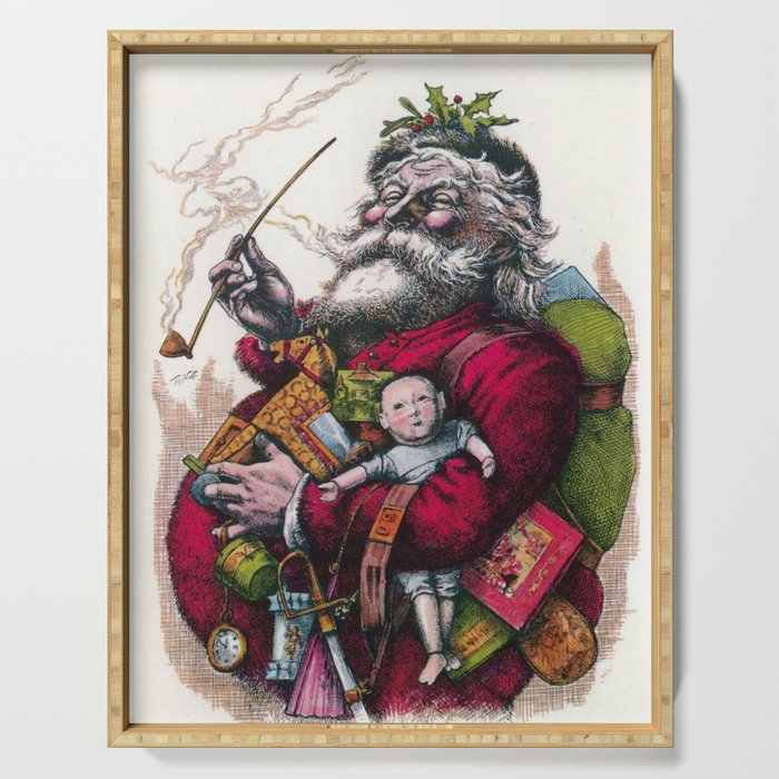 Victorian Santa Claus - Thomas Nast Serving Tray