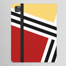 Abstract geometry - red, pink, yellow and orange iPad Folio Case