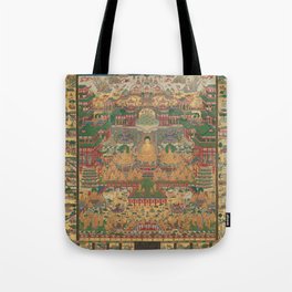 Japanese Taima Mandala Buddhist Art Tote Bag