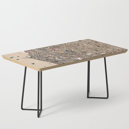 Sri Lanka, Colombo - City Map Collage - Terrazzo Coffee Table