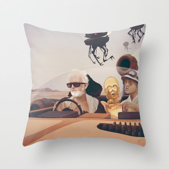 Fear and Loathing on Tatooine Throw Pillow