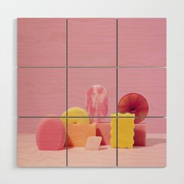 Pink Sponges nº1 Wood Wall Art