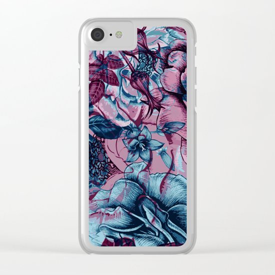 Floral Composition Clear iPhone Case
