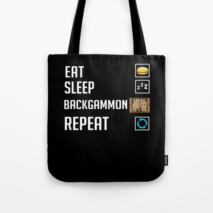 Backgammon Board Game Player Rules Tote Bag