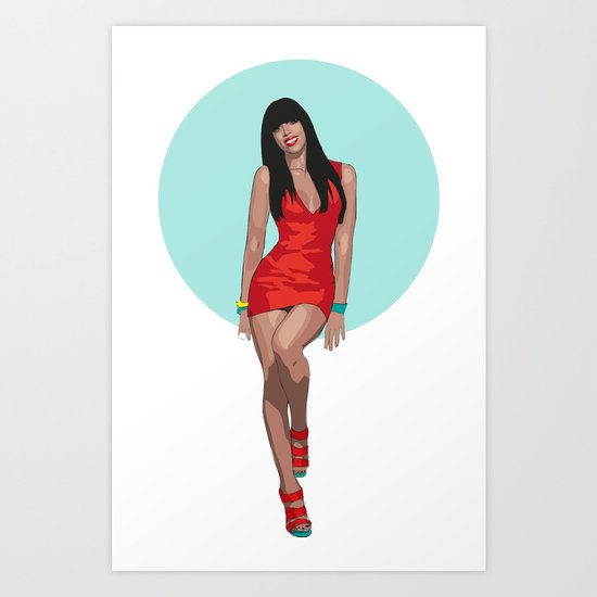 KELLY ROWLAND Art Print