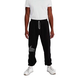 Abstract Great White Shark Sweatpants
