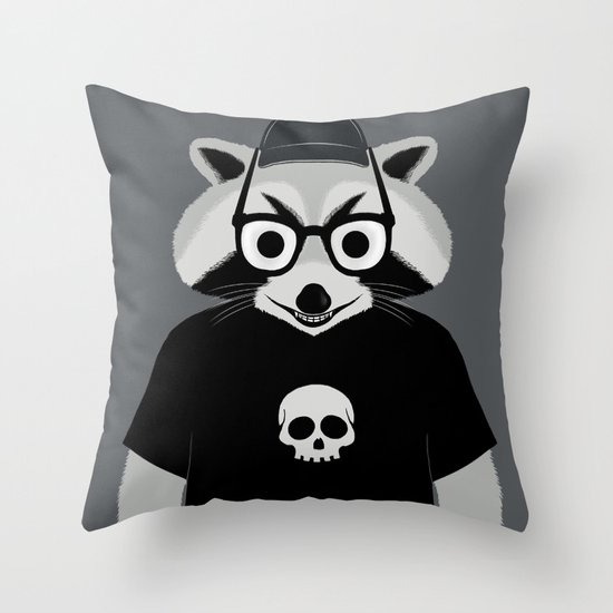 raccool Throw Pillow