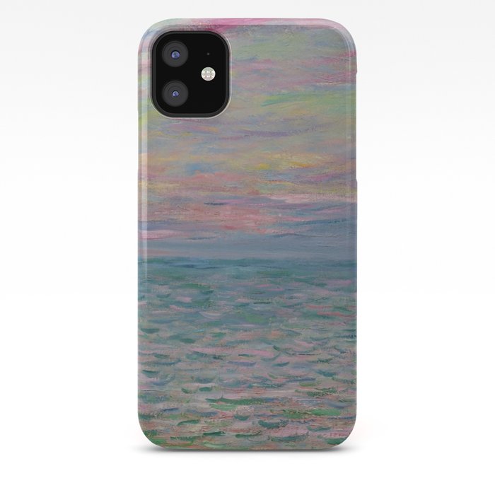 Claude Monet Coucher De Soleil à Pourville Pleine Mer Iphone Case By Alexandraarts