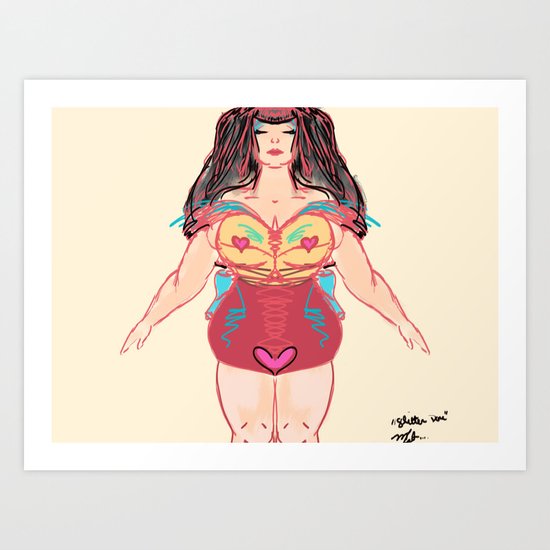 Glitter Done Art Print