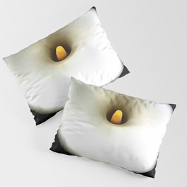 Artistic Single Heart Shaped Calla Lily Isolated On Black Pillow Sham
