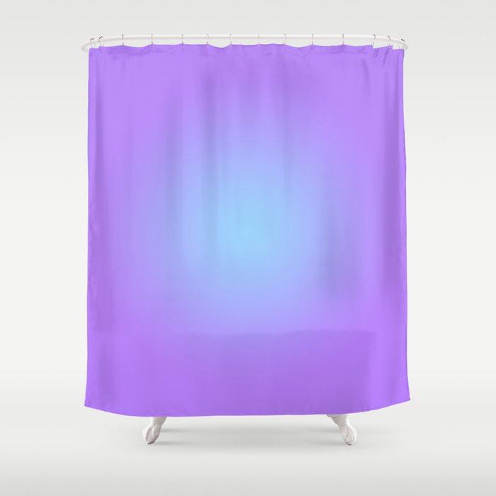 Time is purple, Sky is pale blue and silent Shower Curtain