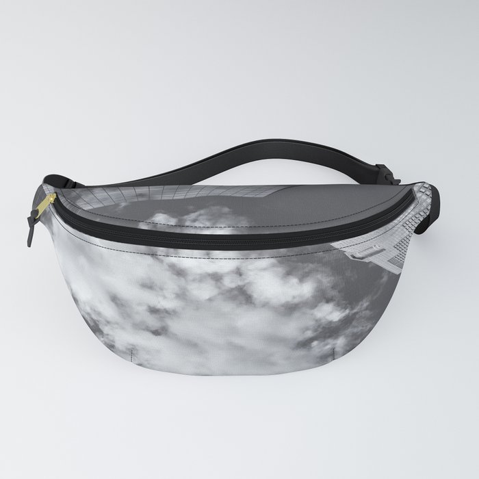 Clouds bw 2 Fanny Pack