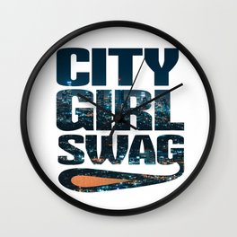 City Girl Swag Metropolitan Wall Clock