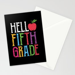 Hello Fifth Grade Back To School Stationery Card