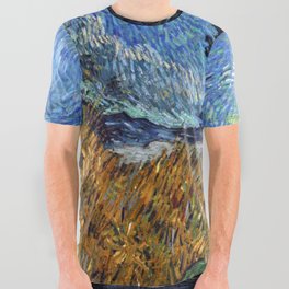 Vincent van Gogh - Road with Cypress and Star All Over Graphic Tee