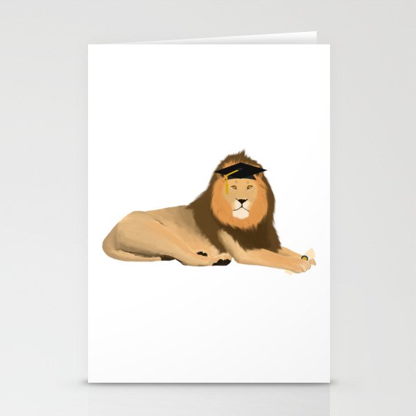 Lion Graduation Stationery Cards