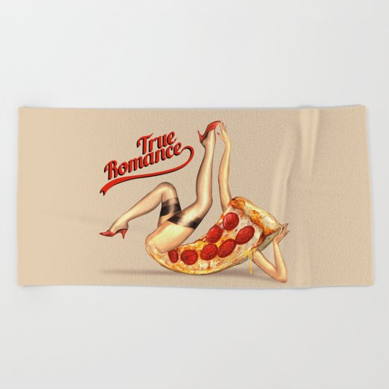 Hot Pizza! Beach Towel
