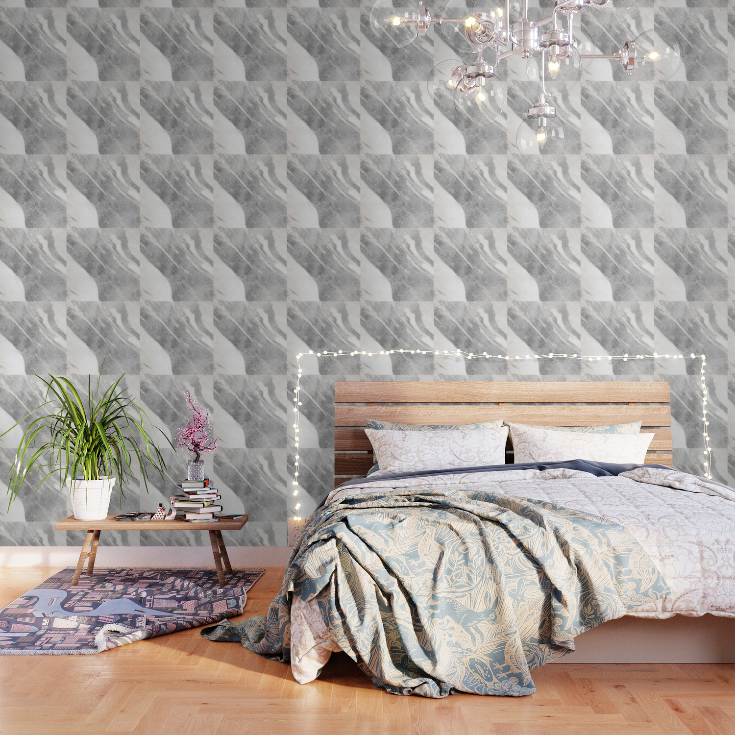 Marble Silver Glitter On White Metallic Marble Pattern Wallpaper By Naturemagick Society6 A beautiful geometric design wallpaper features metallic elements luxury wallpaper perfect for feature walls and entire rooms ideal for. society6