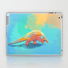 Armored Cuteness - Pangolin Illustration Laptop Skin
