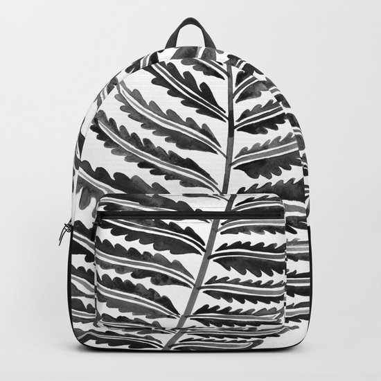 Fern Leaf – Black Palette Backpack