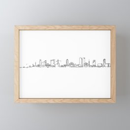 Tel Aviv skyline Framed Mini Art Print