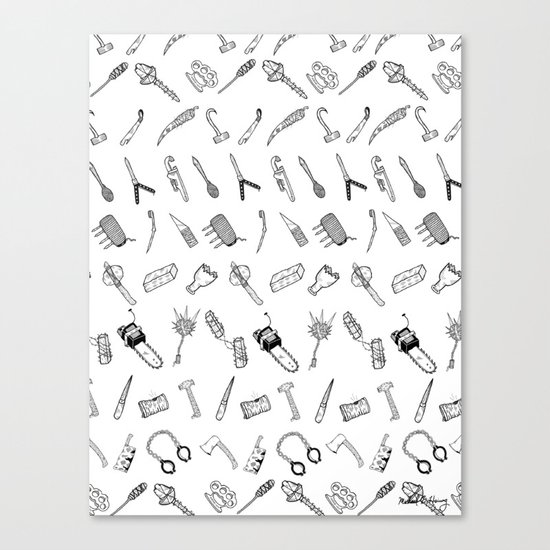 JUST THE WEAPONS Canvas Print