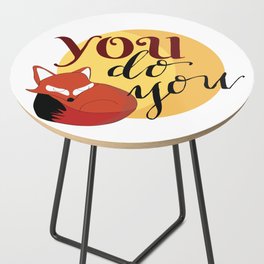 You Do You Fox Illustration Side Table