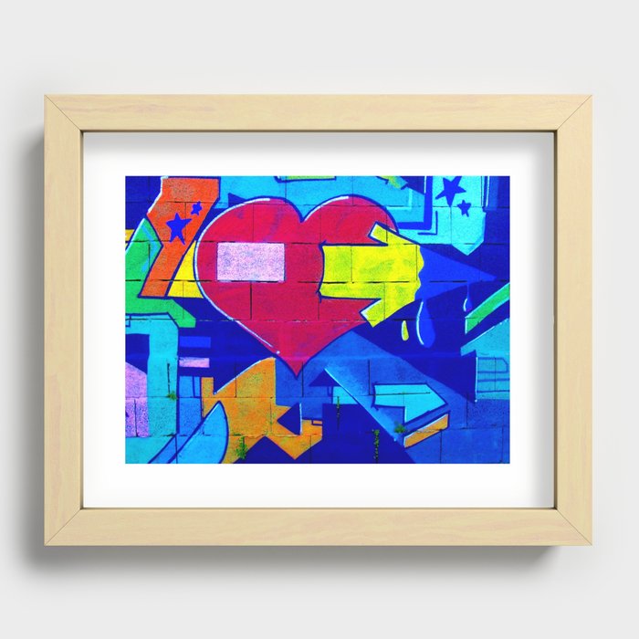 Right Thru the Heart Recessed Framed Print
