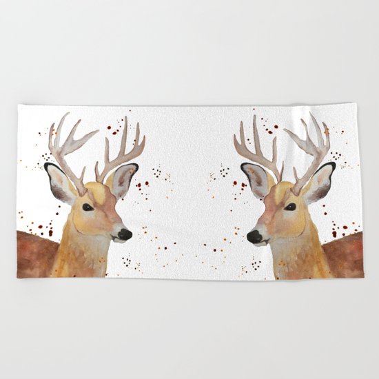 Deer Beach Towel