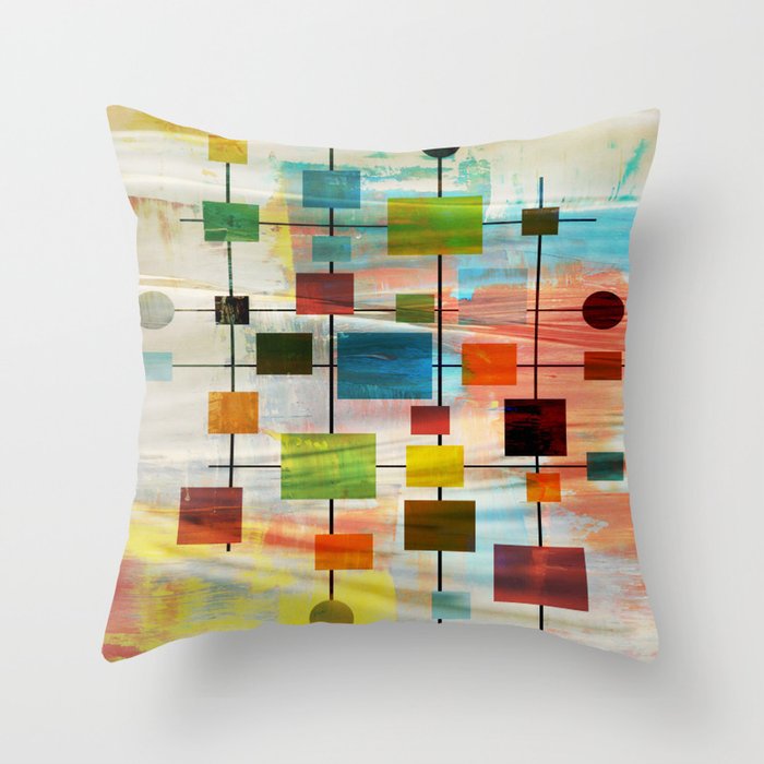 Mid-Century Modern Art 1.3 - Graffiti Style Deko-Kissen Mid-Century Modern Art 1.3 - Graffiti Style Deko-Kissen